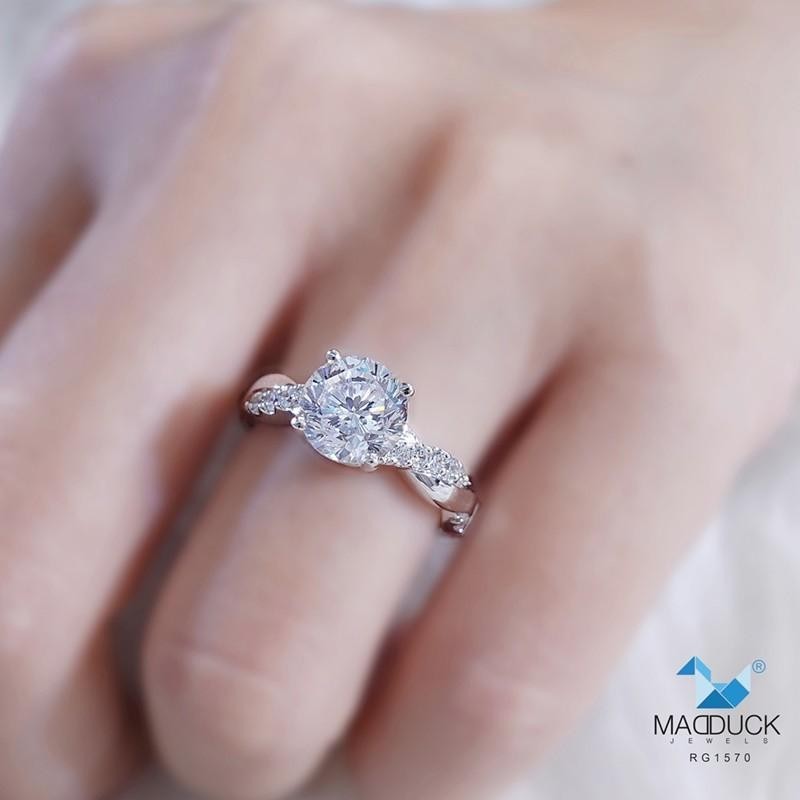Women's ring – CZ in 925 silver by Madduck Jewels