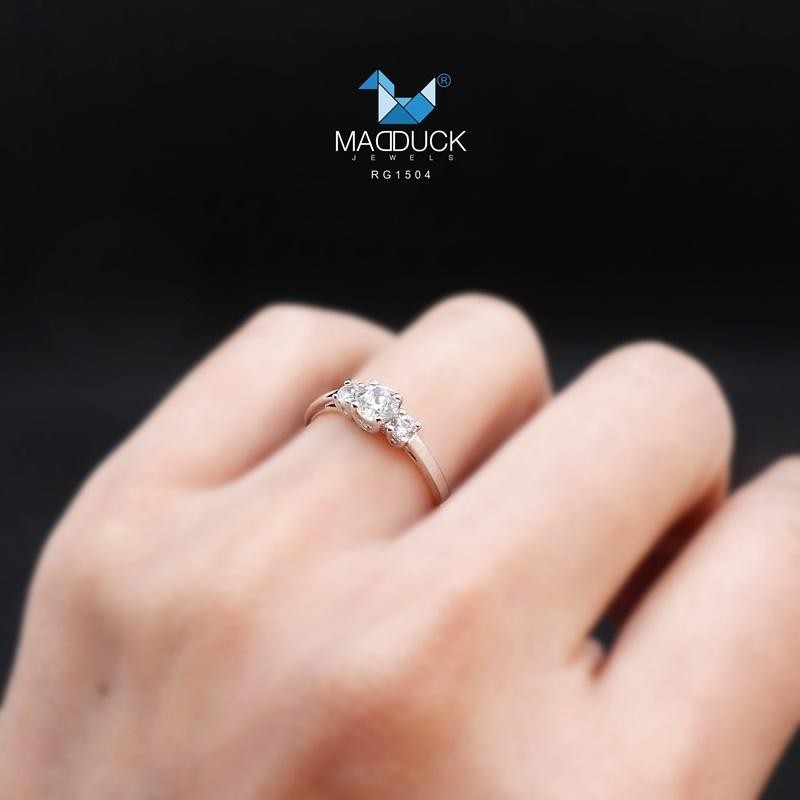 Women's ring – CZ in 925 silver by Madduck Jewels