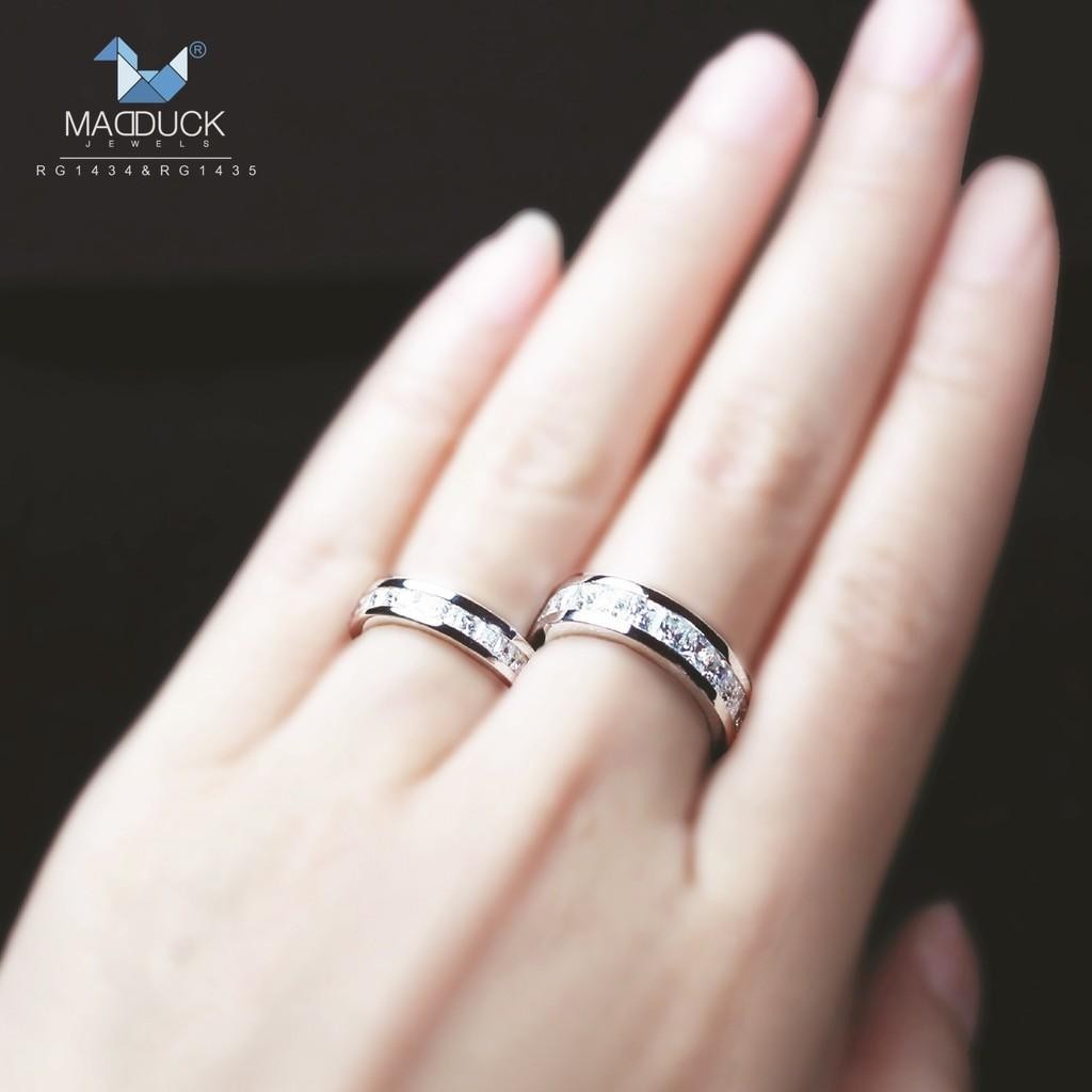 Couple ring set – CZ in 925 silver by Madduck Jewels