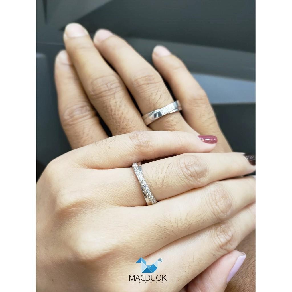 Couple ring set – CZ in 925 silver by Madduck Jewels