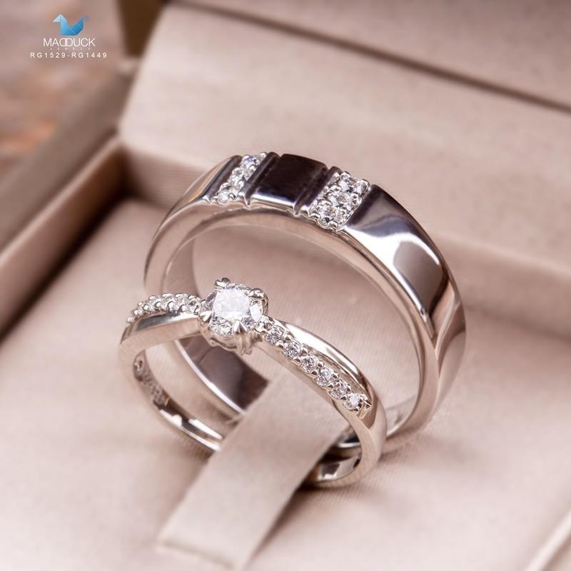 Couple ring set – CZ in 925 silver by Madduck Jewels