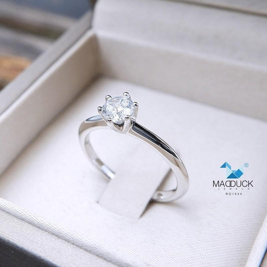 Women's ring – CZ in 925 silver by Madduck Jewels