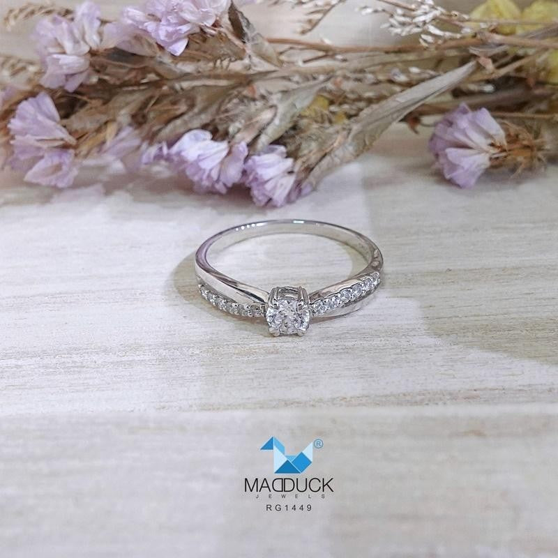 Couple ring set – CZ in 925 silver by Madduck Jewels