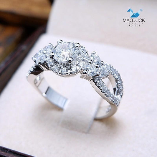 Women's ring – CZ in 925 silver by Madduck Jewels