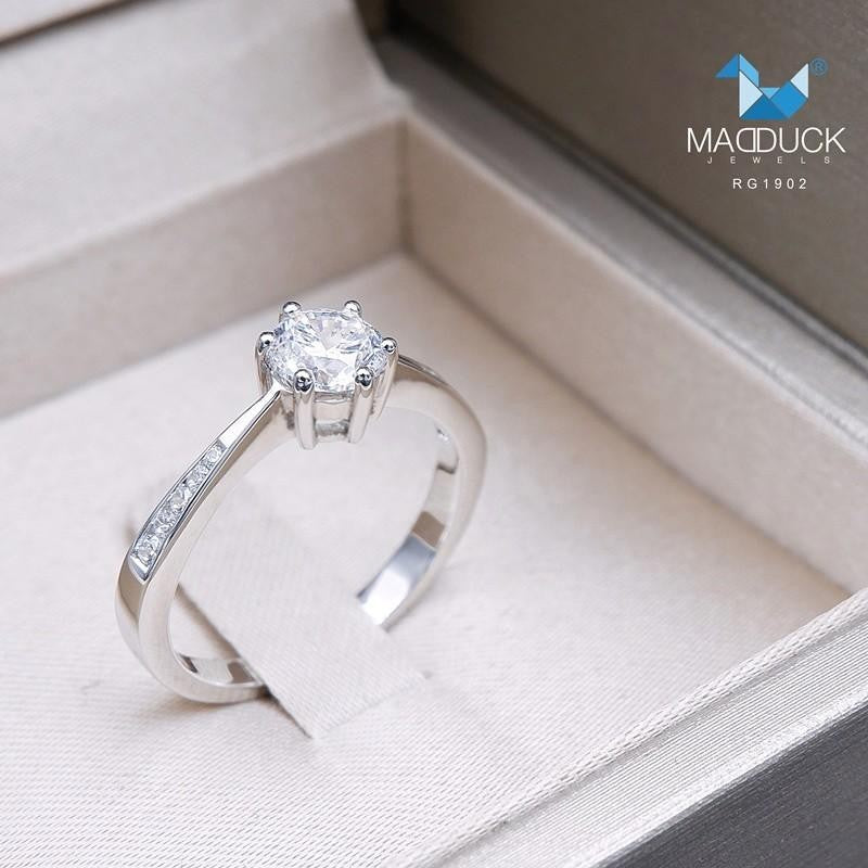 Couple ring set – CZ in 925 silver by Madduck Jewels