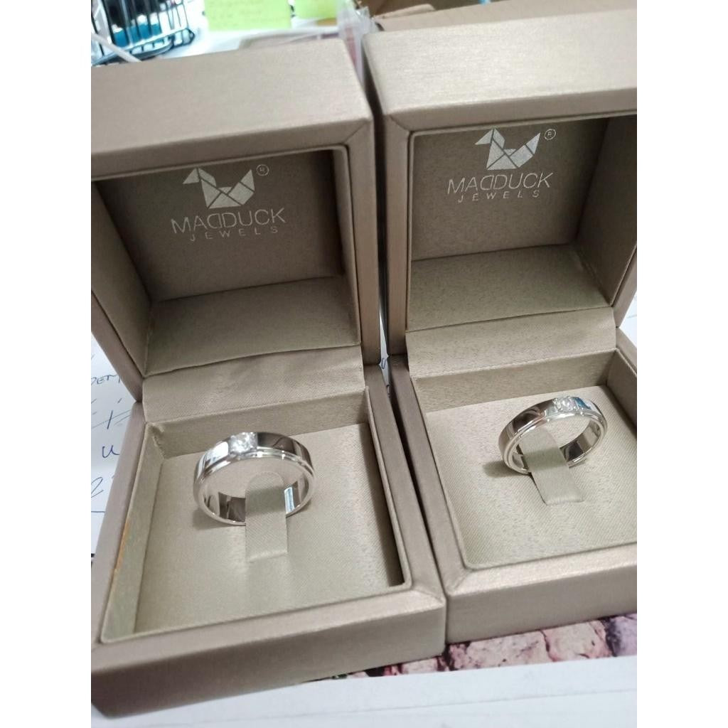 Couple ring set – CZ in 925 silver by Madduck Jewels