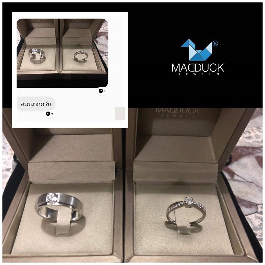 Couple ring set – CZ in 925 silver by Madduck Jewels