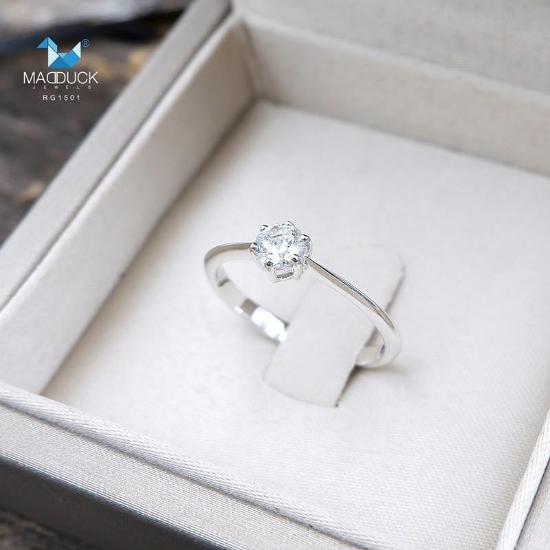 Women's ring – CZ in 925 silver by Madduck Jewels
