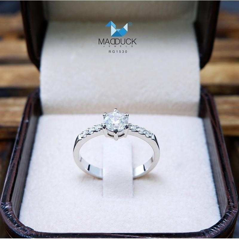 Couple ring set – CZ in 925 silver by Madduck Jewels