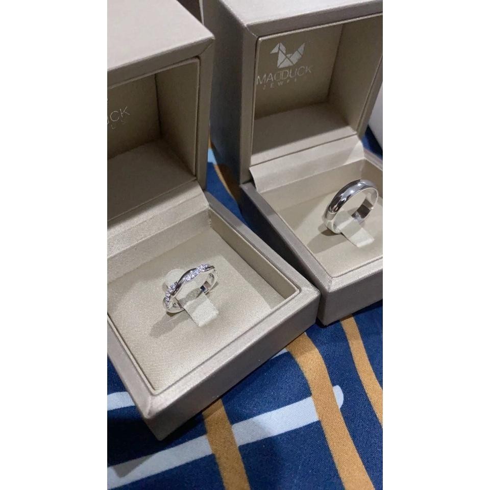 Couple ring set – CZ in 925 silver by Madduck Jewels