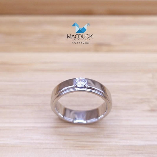 Unisex / male / female ring – CZ in 925 silver by Madduck Jewels