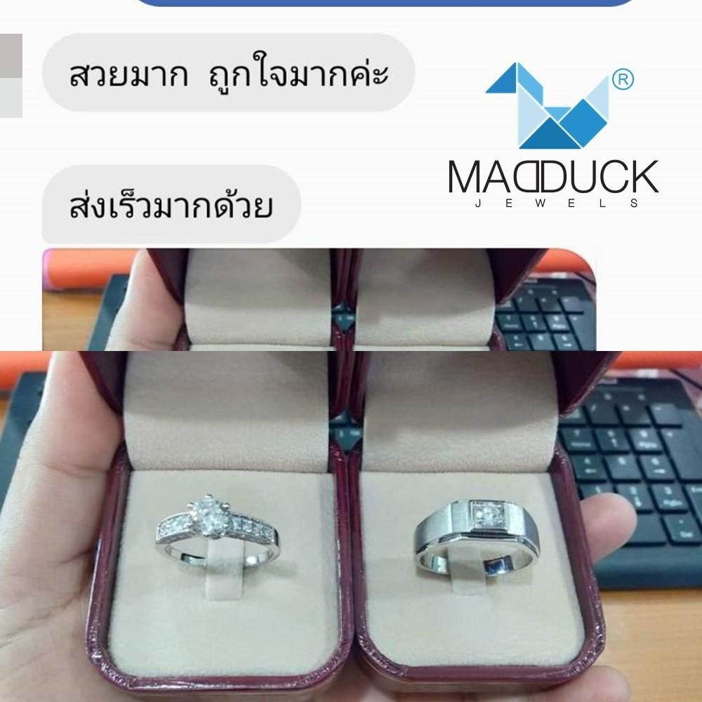 Couple ring set – CZ in 925 silver by Madduck Jewels