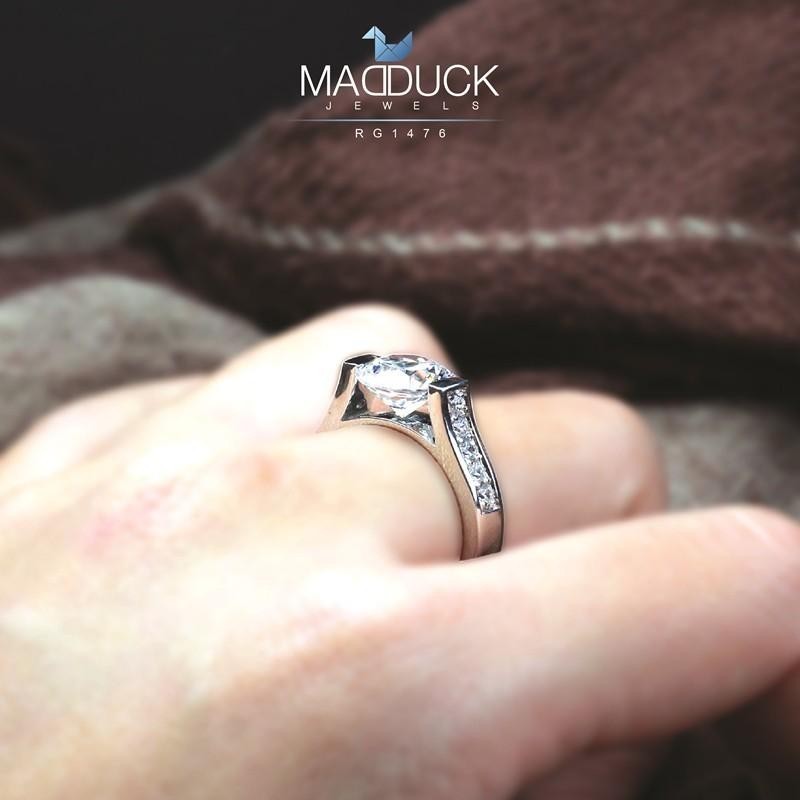 Women's ring – CZ in 925 silver by Madduck Jewels