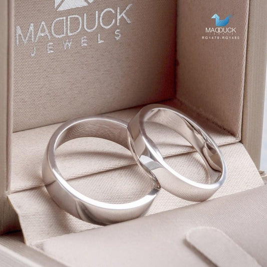 Couple ring set – CZ in 925 silver by Madduck Jewels