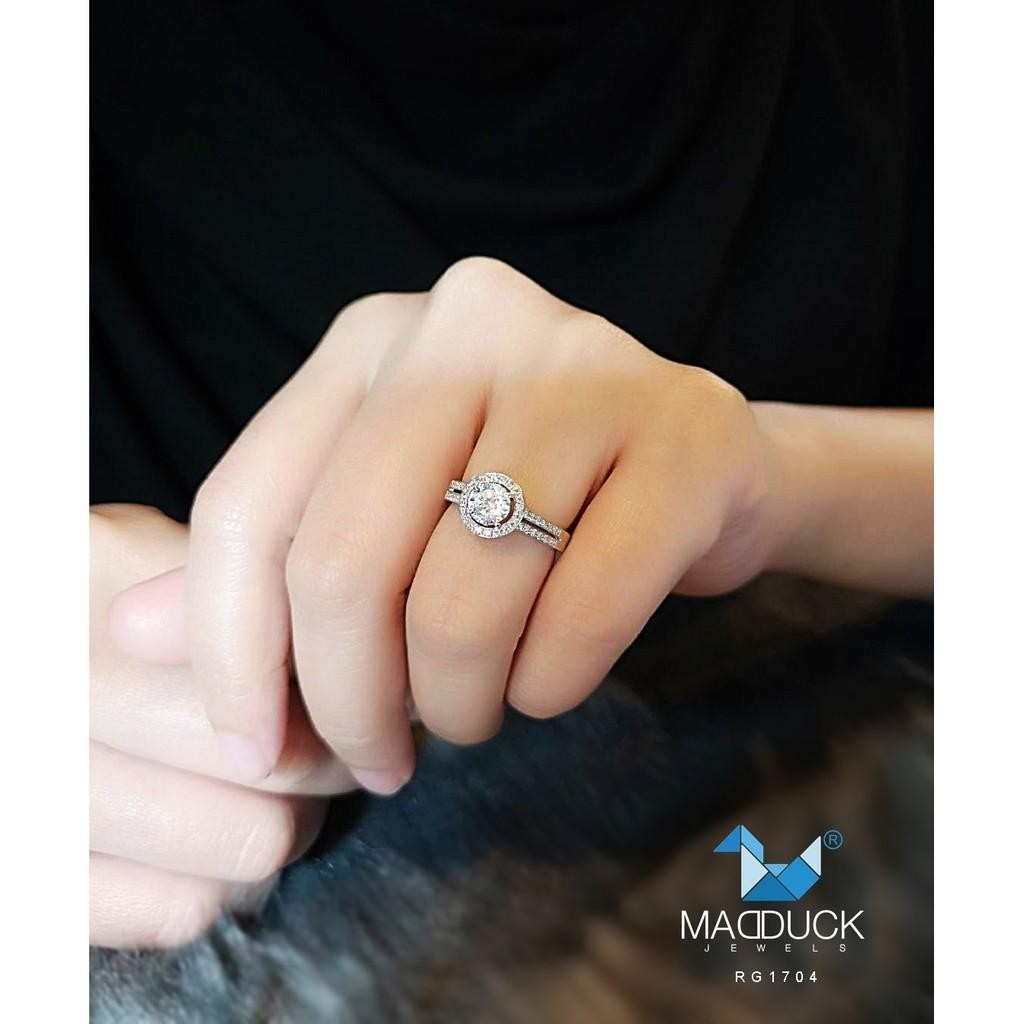 Couple ring set – CZ in 925 silver by Madduck Jewels