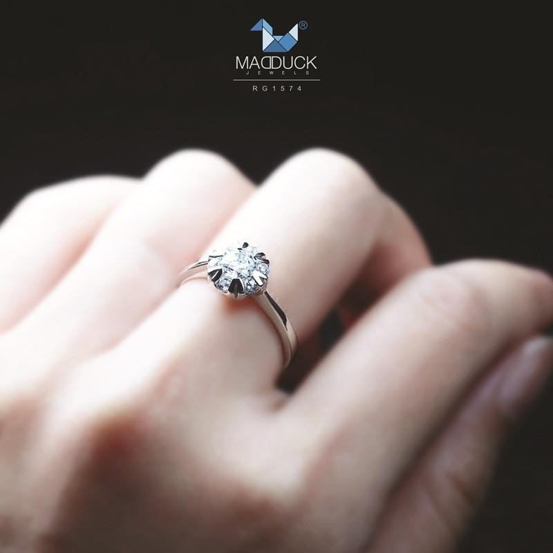 Women's ring – CZ in 925 silver by Madduck Jewels
