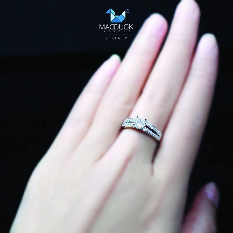 Women's ring – CZ in 925 silver by Madduck Jewels