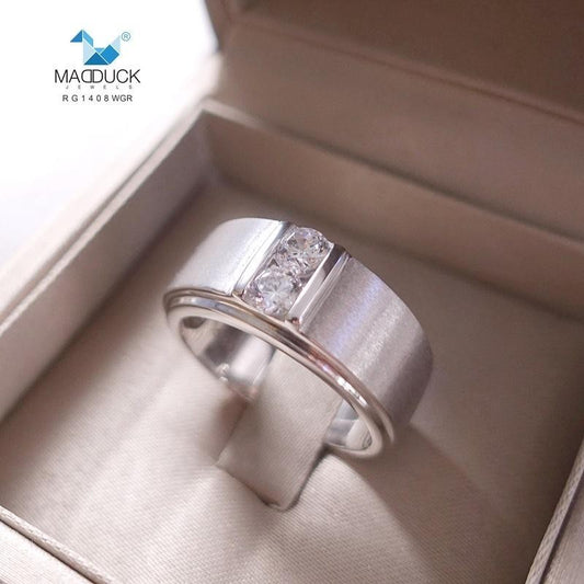 Men's ring – CZ in 925 silver by Madduck Jewels