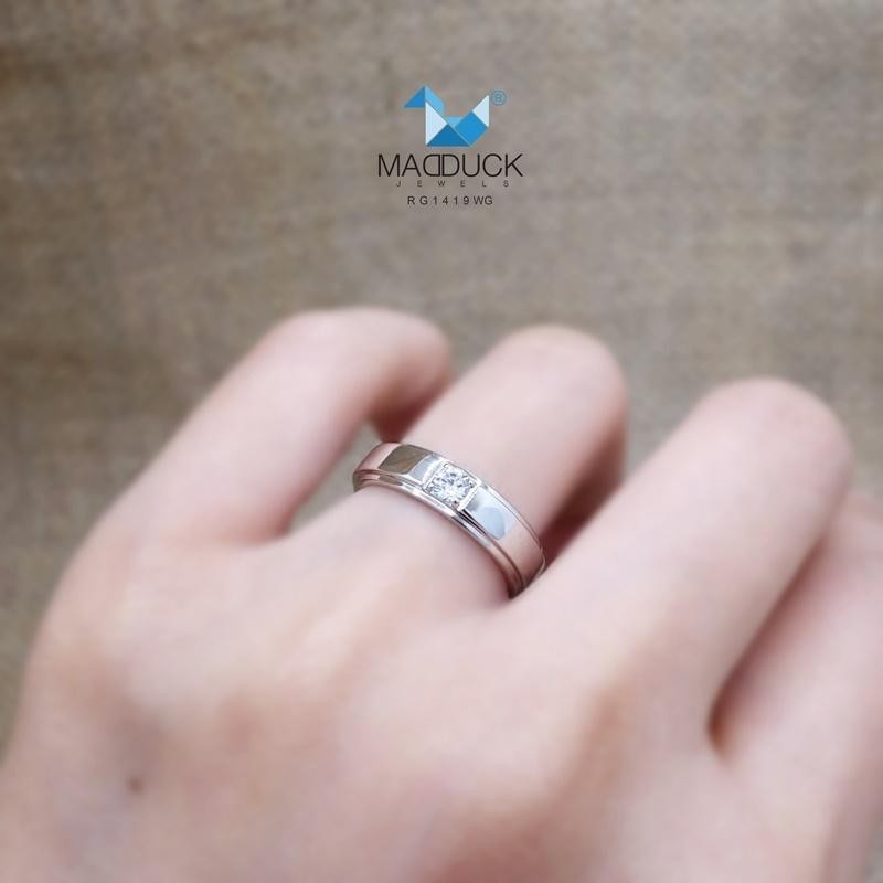 Unisex / male / female ring – CZ in 925 silver by Madduck Jewels