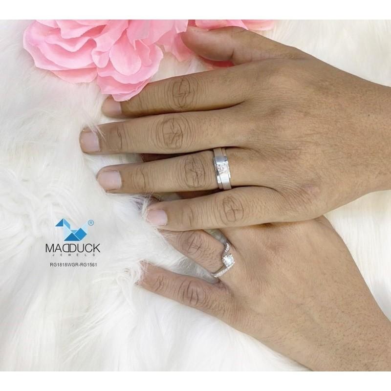Couple ring set – CZ in 925 silver by Madduck Jewels