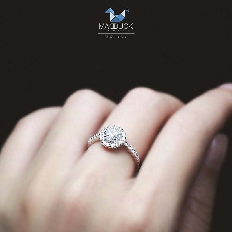 Couple ring set – CZ in 925 silver by Madduck Jewels