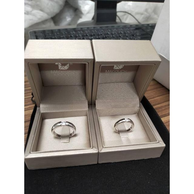 Couple ring set – CZ in 925 silver by Madduck Jewels