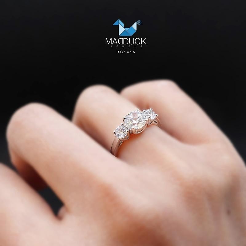 Women's ring – CZ in 925 silver by Madduck Jewels