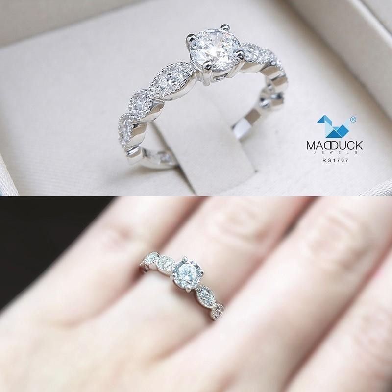 Women's ring – CZ in 925 silver by Madduck Jewels