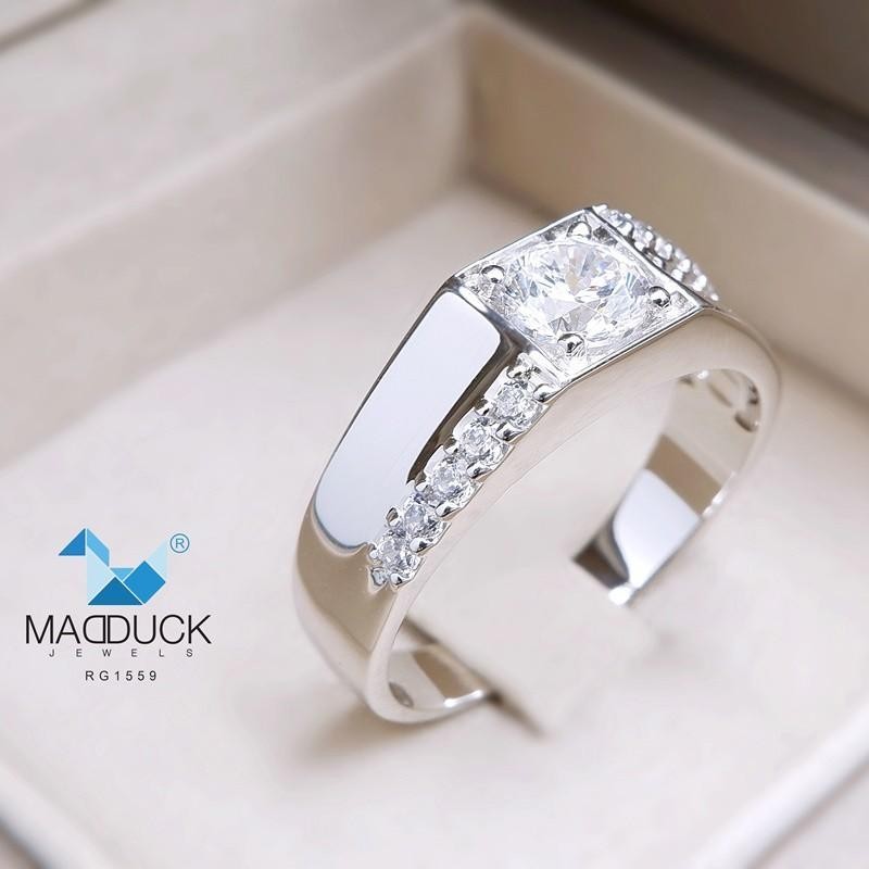 Unisex / male / female ring – CZ in 925 silver by Madduck Jewels