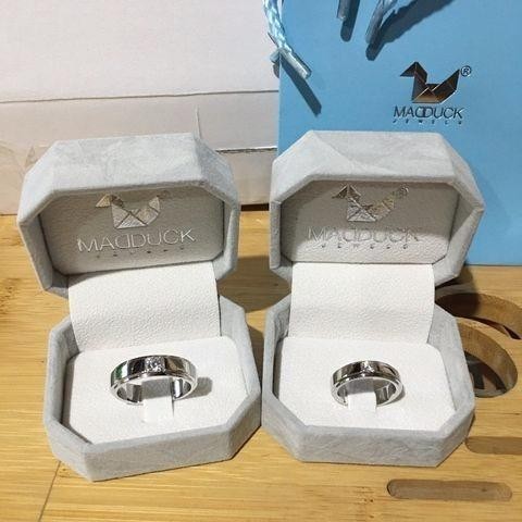 Couple ring set – CZ in 925 silver by Madduck Jewels