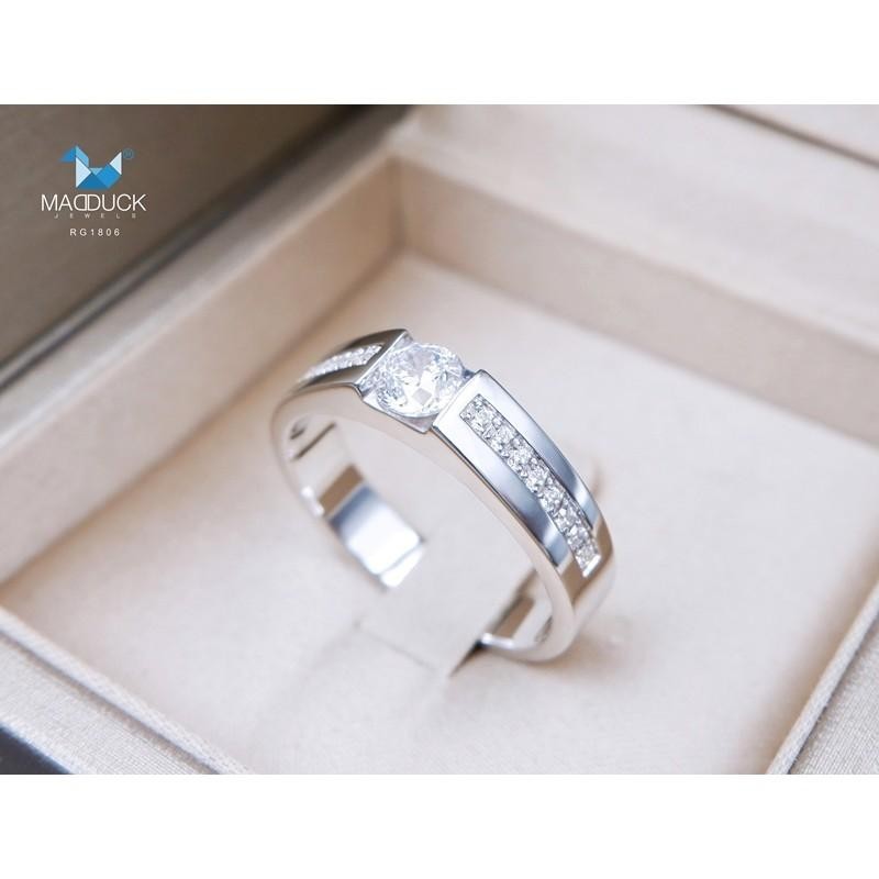 Couple ring set – CZ in 925 silver by Madduck Jewels