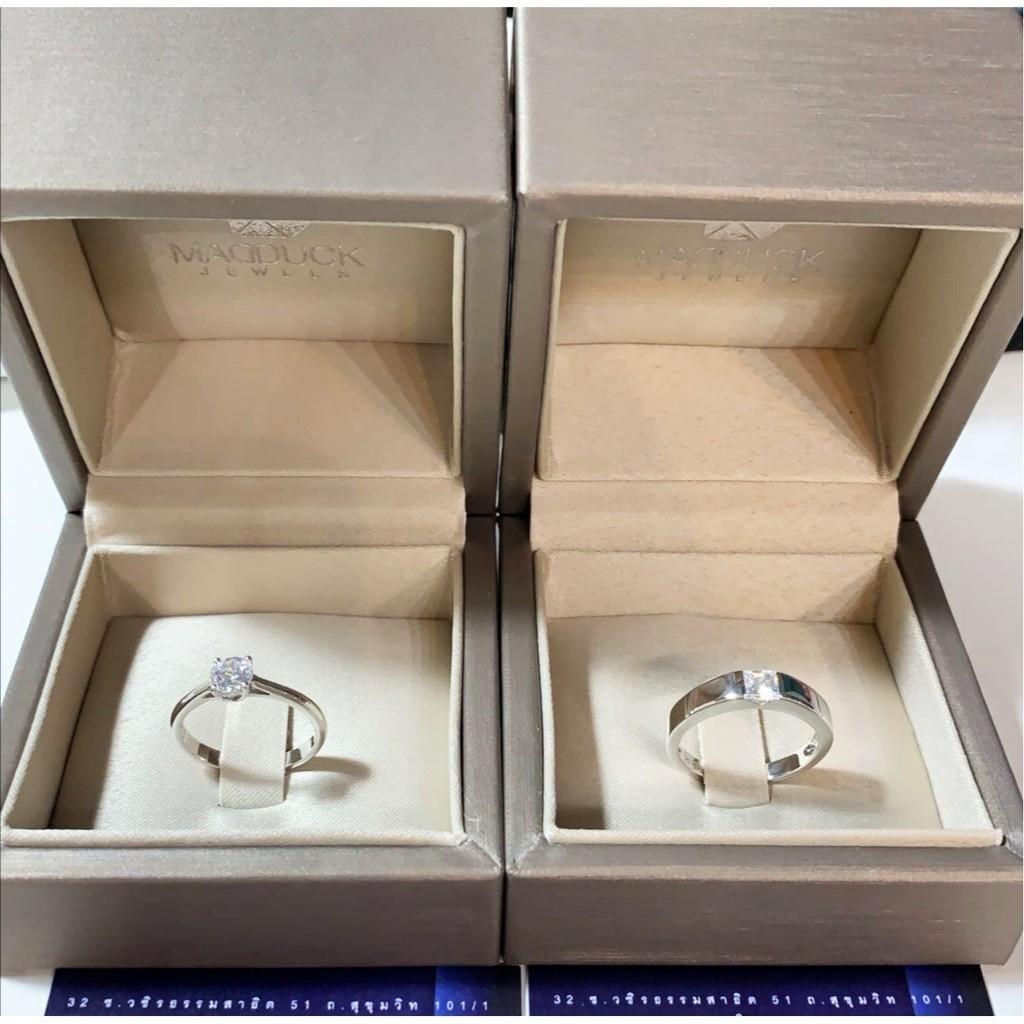 Couple ring set – CZ in 925 silver by Madduck Jewels