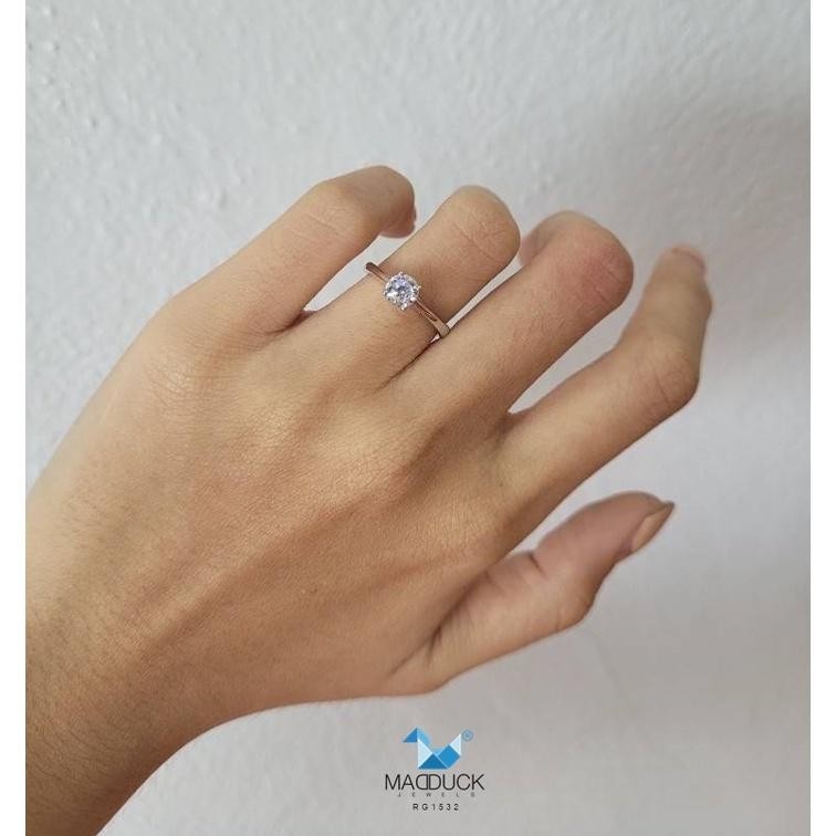 Women's ring – CZ in 925 silver by Madduck Jewels