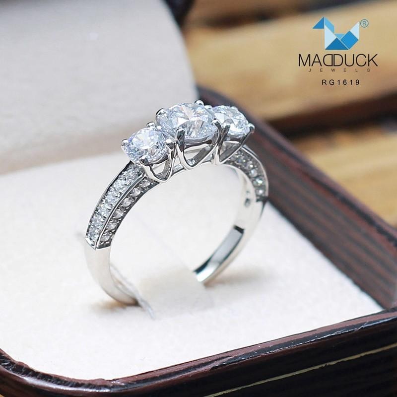Couple ring set – CZ in 925 silver by Madduck Jewels