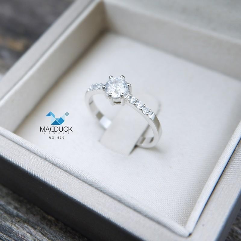 Couple ring set – CZ in 925 silver by Madduck Jewels