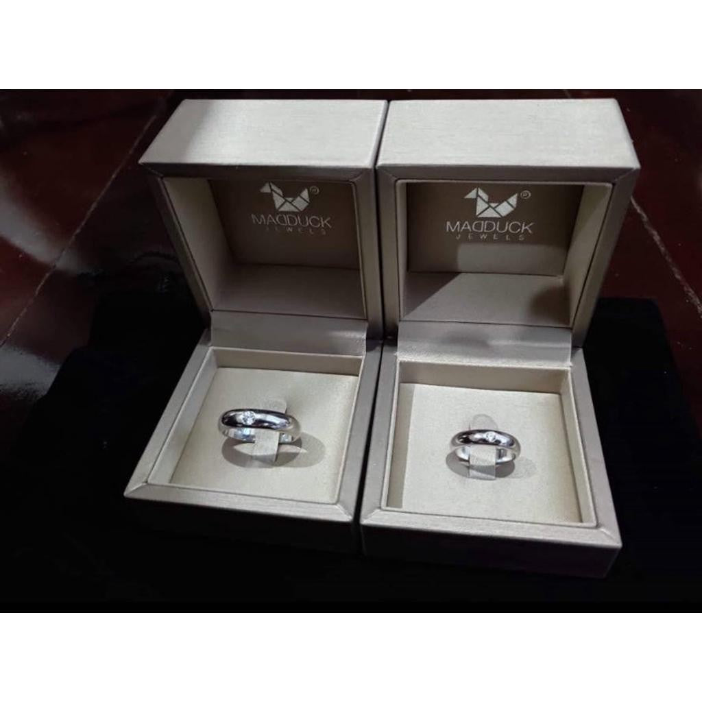 Couple ring set – CZ in 925 silver by Madduck Jewels