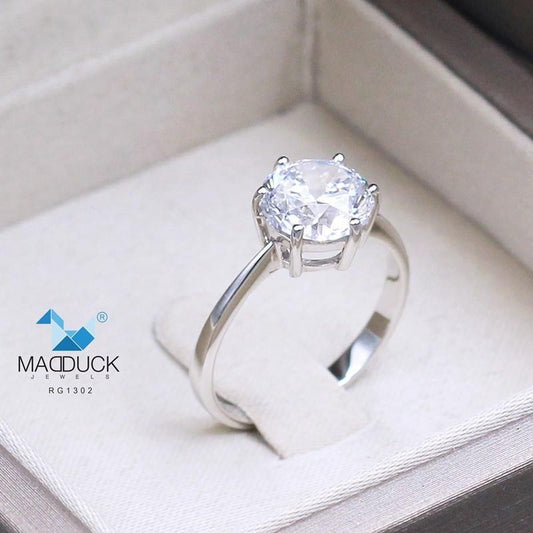Women's ring – CZ in 925 silver by Madduck Jewels