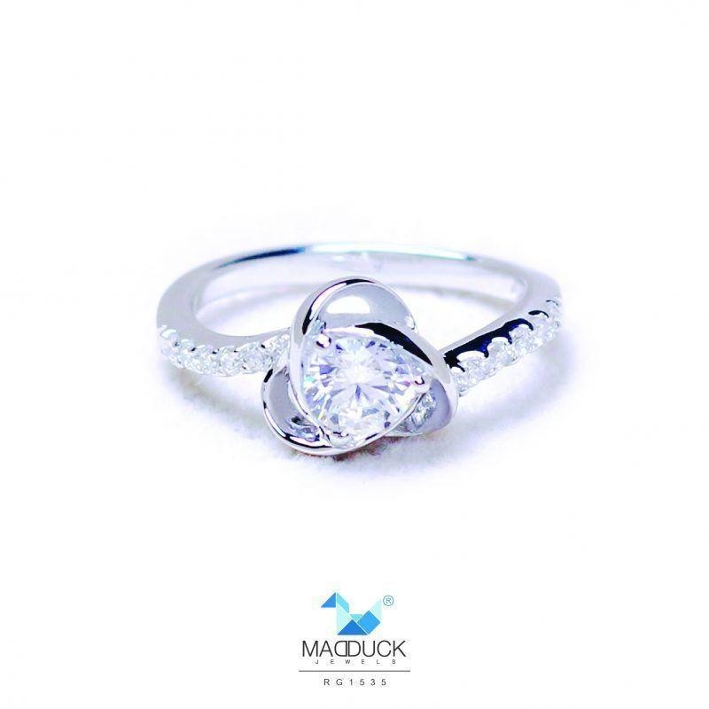 Women's ring – CZ in 925 silver by Madduck Jewels