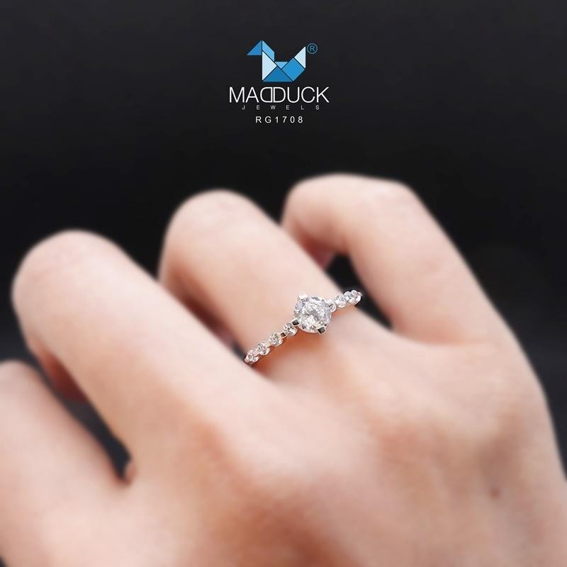 Women's ring – CZ in 925 silver by Madduck Jewels