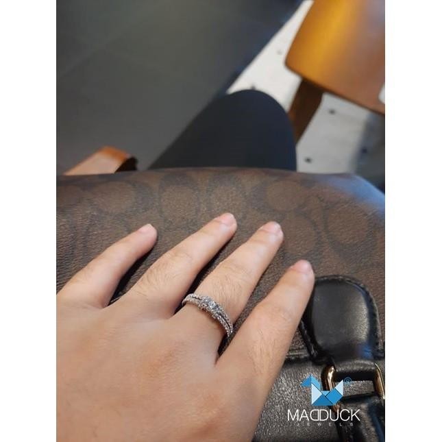 Women's ring – CZ in 925 silver by Madduck Jewels