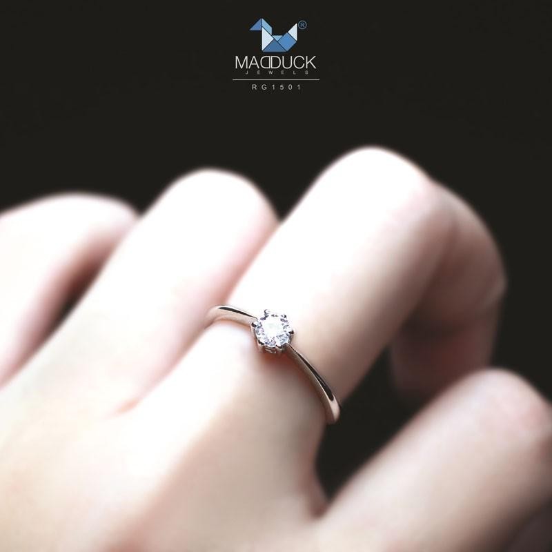 Couple ring set – CZ in 925 silver by Madduck Jewels