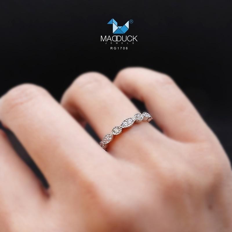 Women's ring – CZ in 925 silver by Madduck Jewels