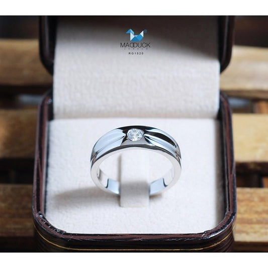 Men's ring – CZ in 925 silver by Madduck Jewels