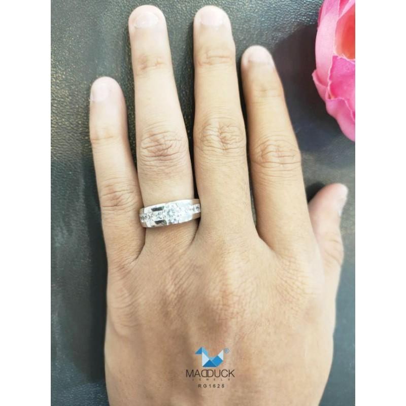Unisex / male / female ring – CZ in 925 silver by Madduck Jewels