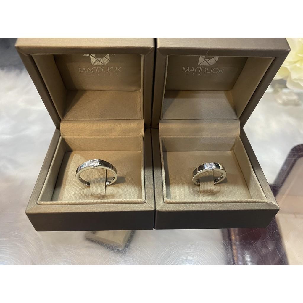 Couple ring set – CZ in 925 silver by Madduck Jewels