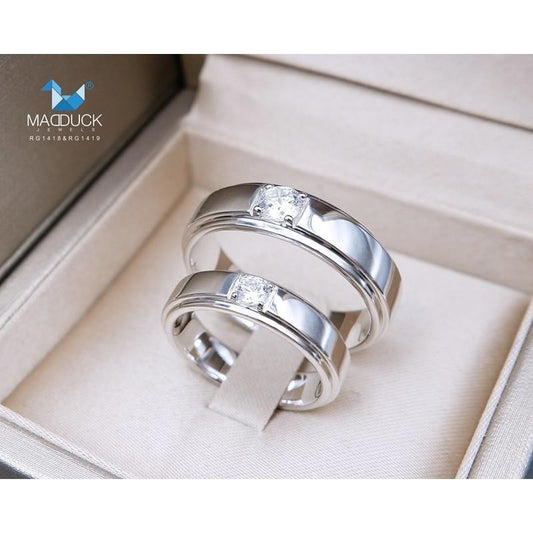 Couple ring set – CZ in 925 silver by Madduck Jewels