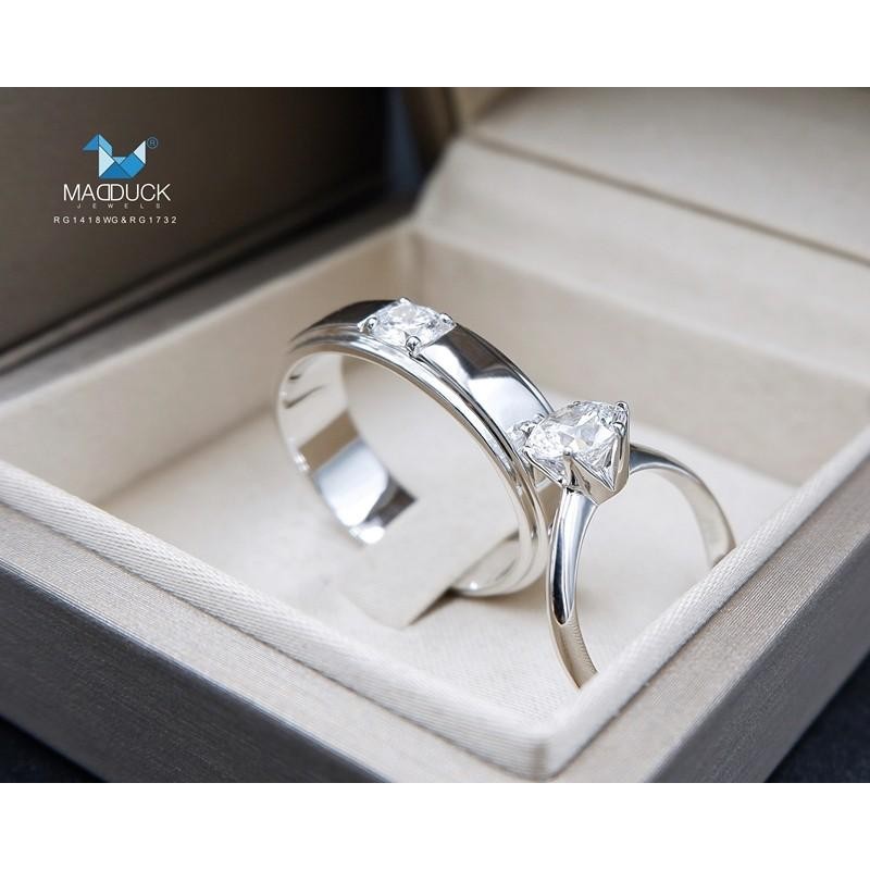 Couple ring set – CZ in 925 silver by Madduck Jewels