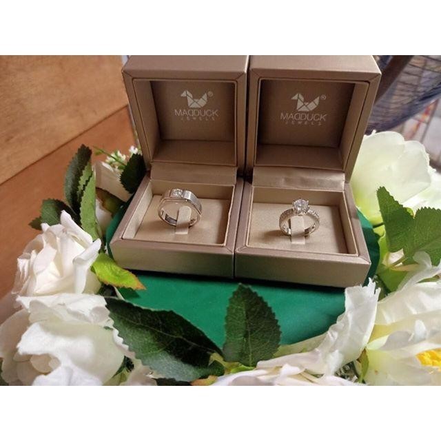 Couple ring set – CZ in 925 silver by Madduck Jewels