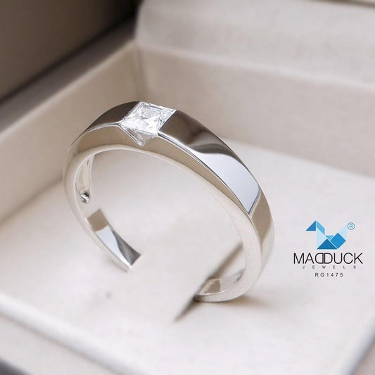 Unisex / male / female ring – CZ in 925 silver by Madduck Jewels