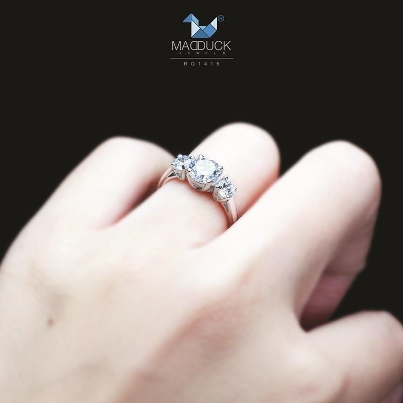 Couple ring set – CZ in 925 silver by Madduck Jewels